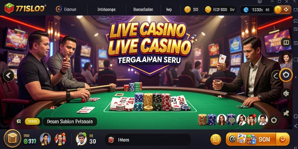Tampilan positif dari gameplay 171SLOT dengan dealer langsung.