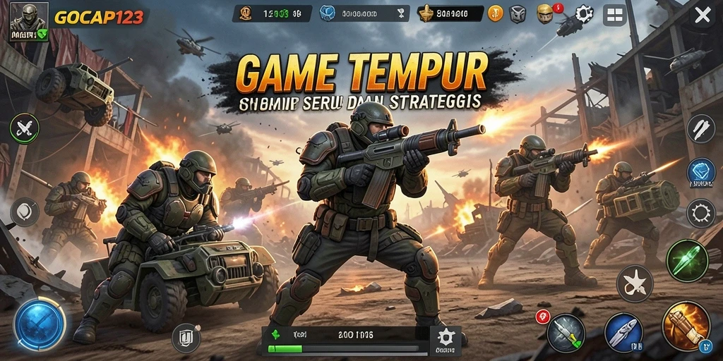 Tampilan gameplay <strong>GOCAP123</strong> yang menegangkan dan penuh aksi.