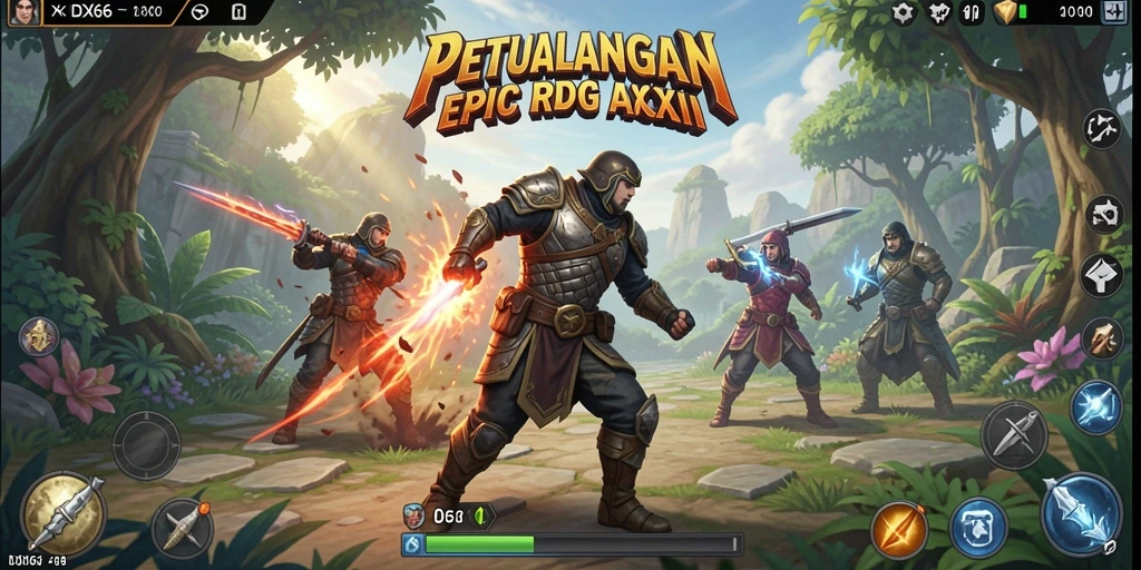 Tampilan gameplay seru IDX66 dalam aksi petualangan RPG.