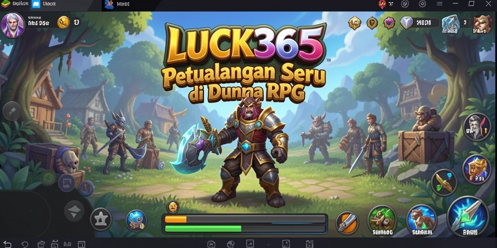 Tampilan gameplay RPG yang mengesankan dalam LUCK365.