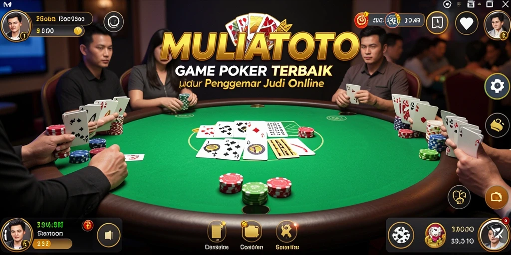 Gameplay seru dalam aplikasi Poker MULIATOTO dengan berbagai tantangan.