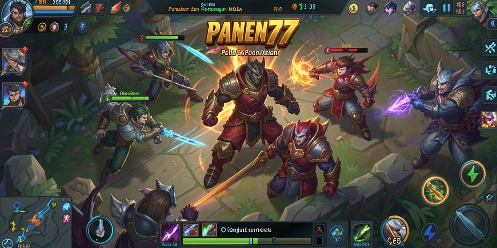 Screenshot gameplay PANEN77 menampilkan aksi pertarungan seru dan strategis.