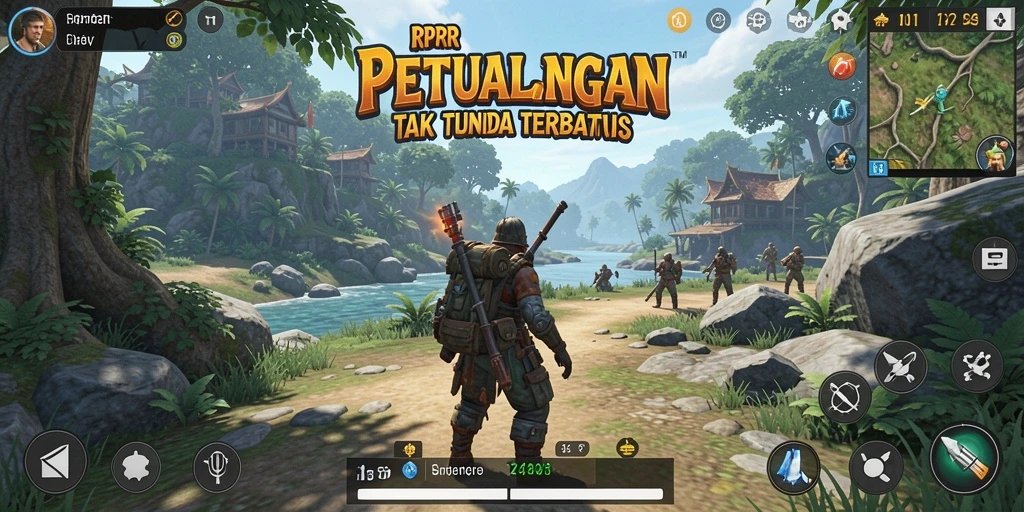Gameplay RPRR yang menakjubkan di dunia terbuka.