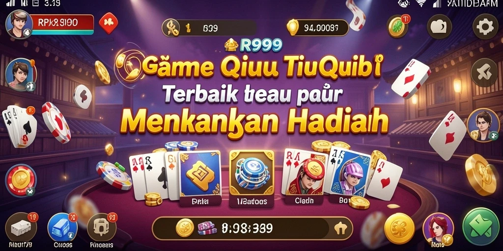 Tampilan aksi seru dalam permainan QiuQiu RR999.